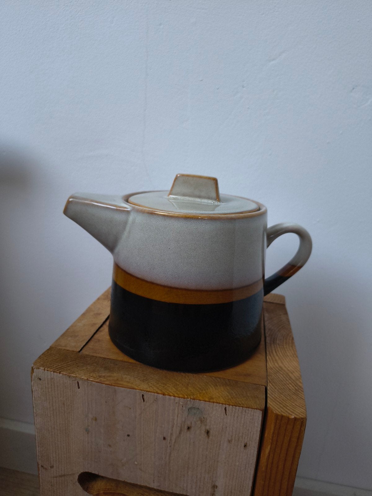 HKliving theepot - Keramiek - Bruin/Zwart/Beige, Huis en Inrichting, Ophalen