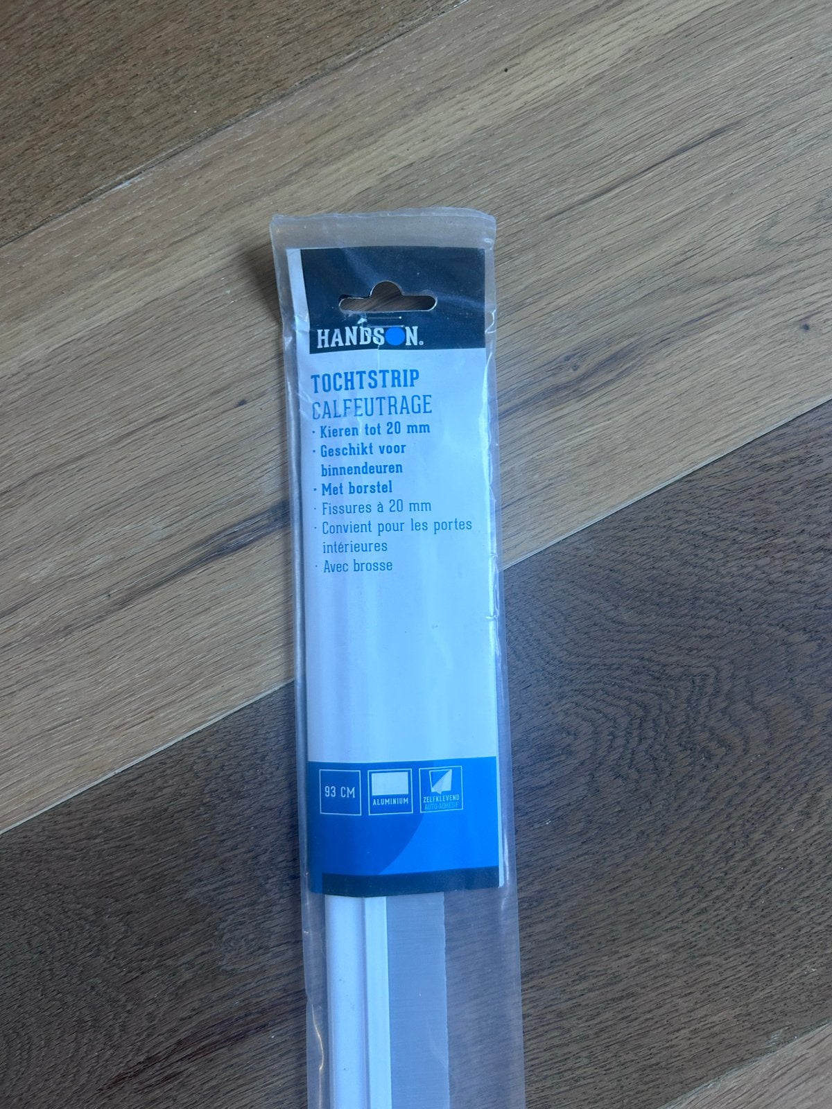 Tochtstrip zelfklevend met borstel - 93 cm, Minder dan 80 cm, Overige typen, Minder dan 200 cm, Nieuw