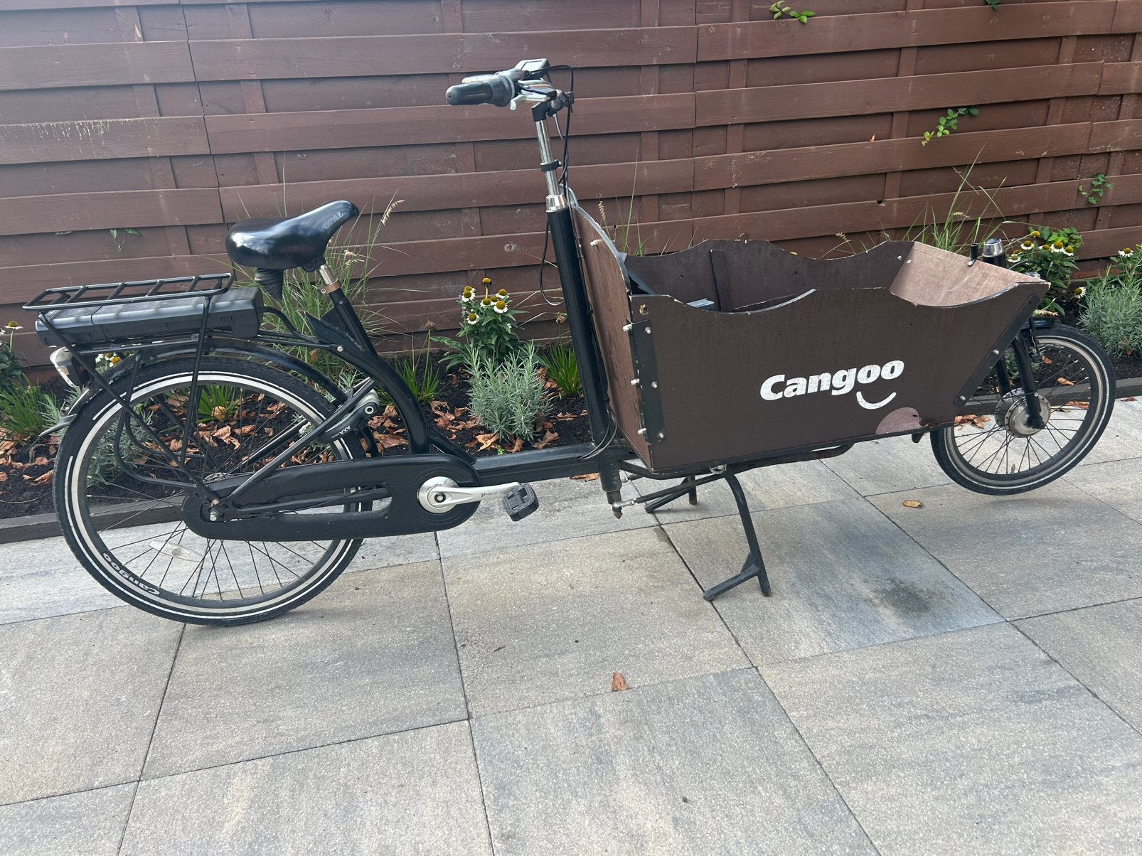 Cangoo elekrische bakfiets, Terugtraprem, 3 kinderen, Elektrisch, Zo goed als nieuw