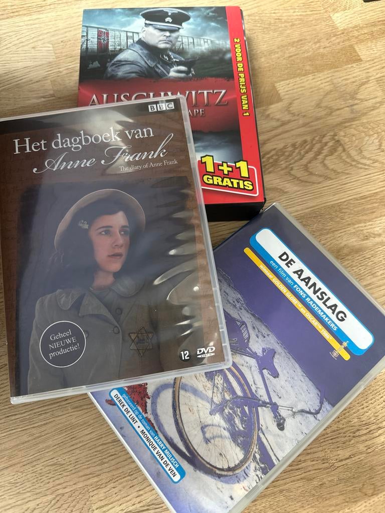 WOII Filmcollectie: De Aanslag, Het Dagboek van Anne Frank,, Gebruikt, Boxset, Drama, Ophalen of Verzenden