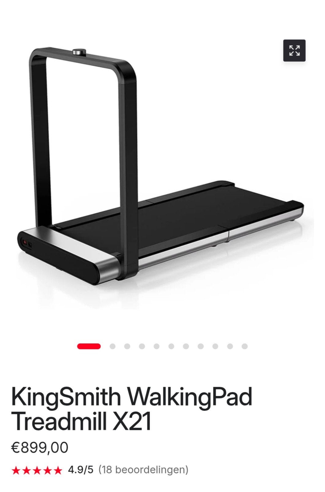 Xiaomi KingSmith loopband X21 ZGAN!, Sport en Fitness, Fitnessapparatuur, Ophalen of Verzenden, Zo goed als nieuw, Loopband
