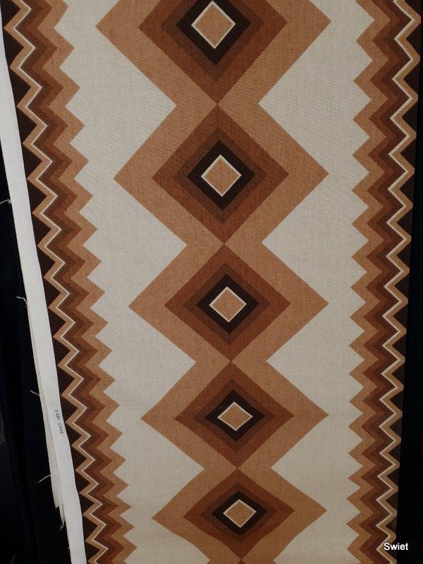 13249 Originele vintage retro stof stoffen gordijnstof Swiet, Overige kleuren, 120 cm of meer, Ophalen of Verzenden, Linnen
