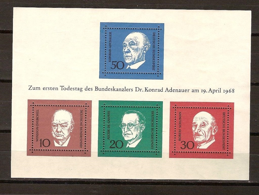 BRD blok 4 pf, Ophalen of Verzenden, BRD, Postfris