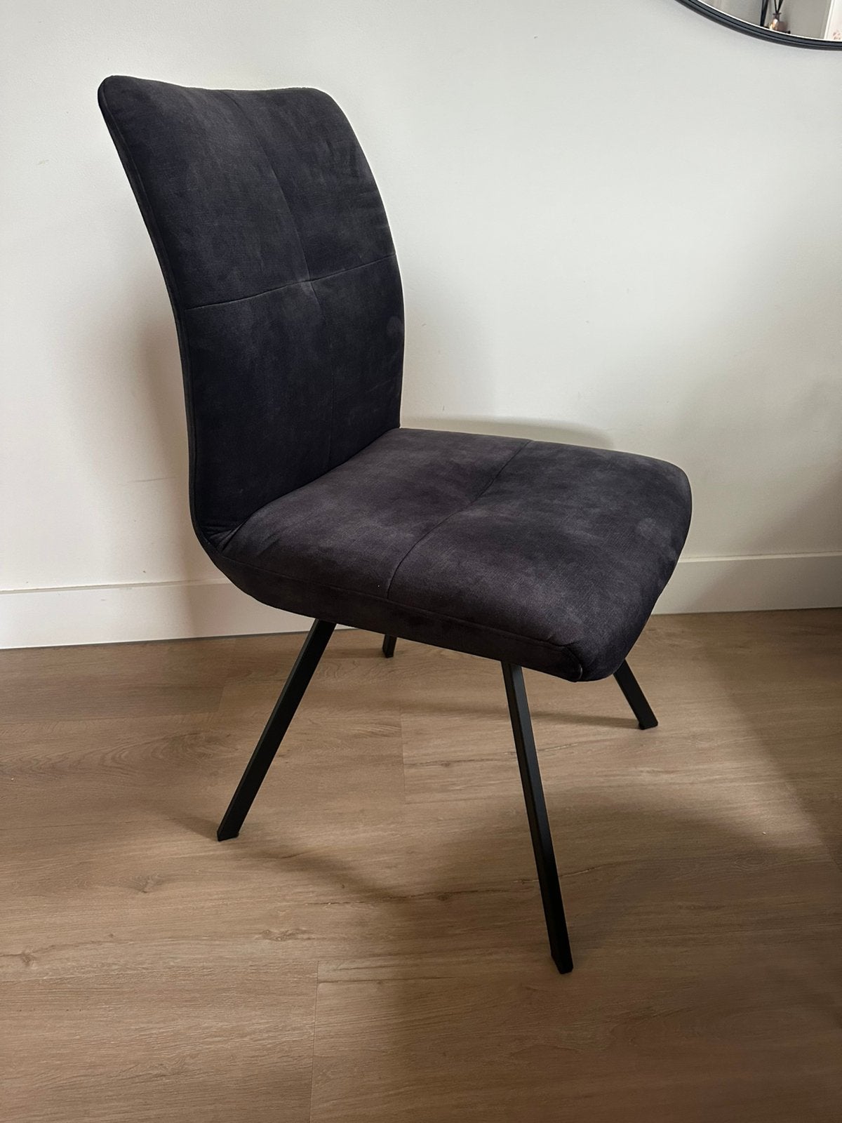 Eetkamer stoelen 4 stuks, Ophalen, Zo goed als nieuw, Vier, Stof