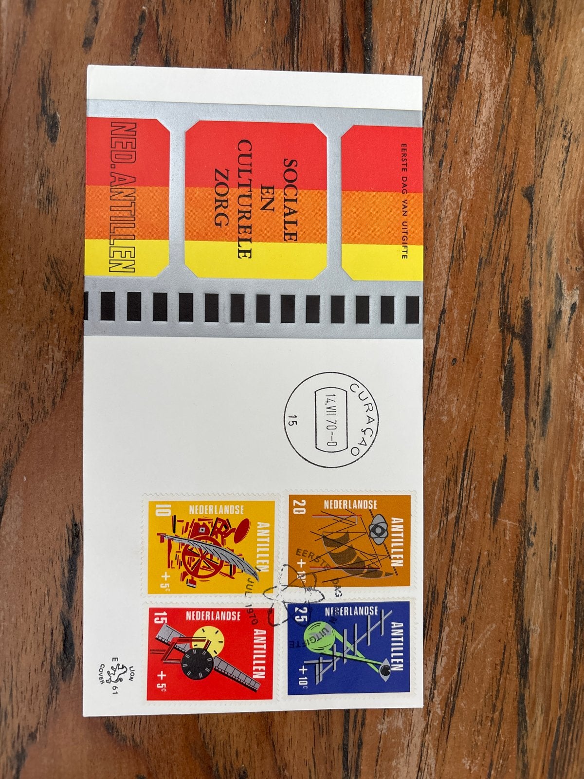 Eerste Dag Uitgifte Nederlandse Antillen 1970, Ophalen of Verzenden, Gestempeld