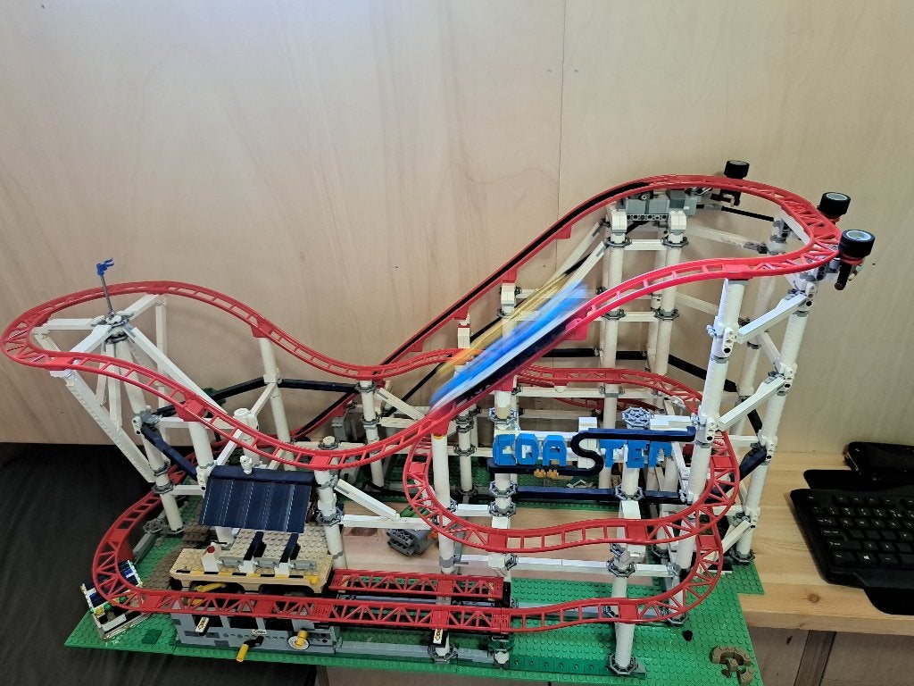 Grote Lego Achtbaan - Compleet en in goede staat, Kinderen en Baby's, Speelgoed | Duplo en Lego, Gebruikt, Overige thema's, Lego
