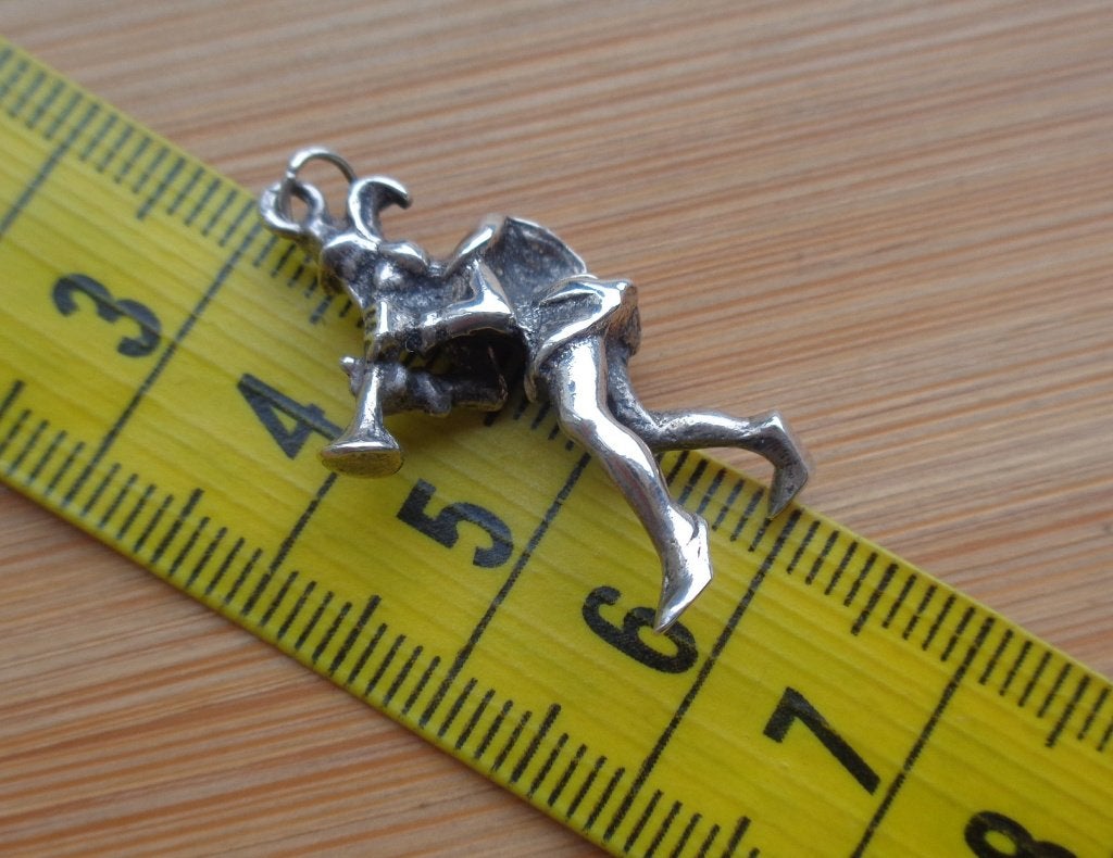 zilveren vintage bedel rattenvanger van Hamelen [387], Verzenden, Zilver, Hanger
