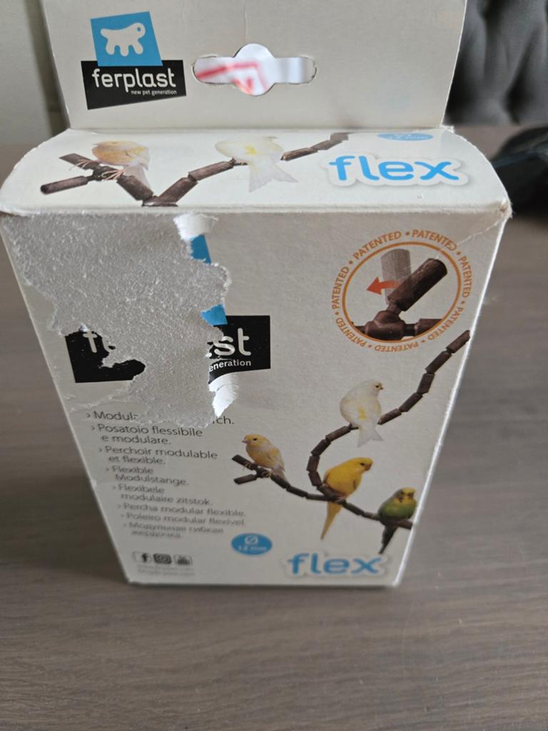 Ferplast flexibele zitstok, Ophalen of Verzenden, Nieuw, Kooi-accessoires