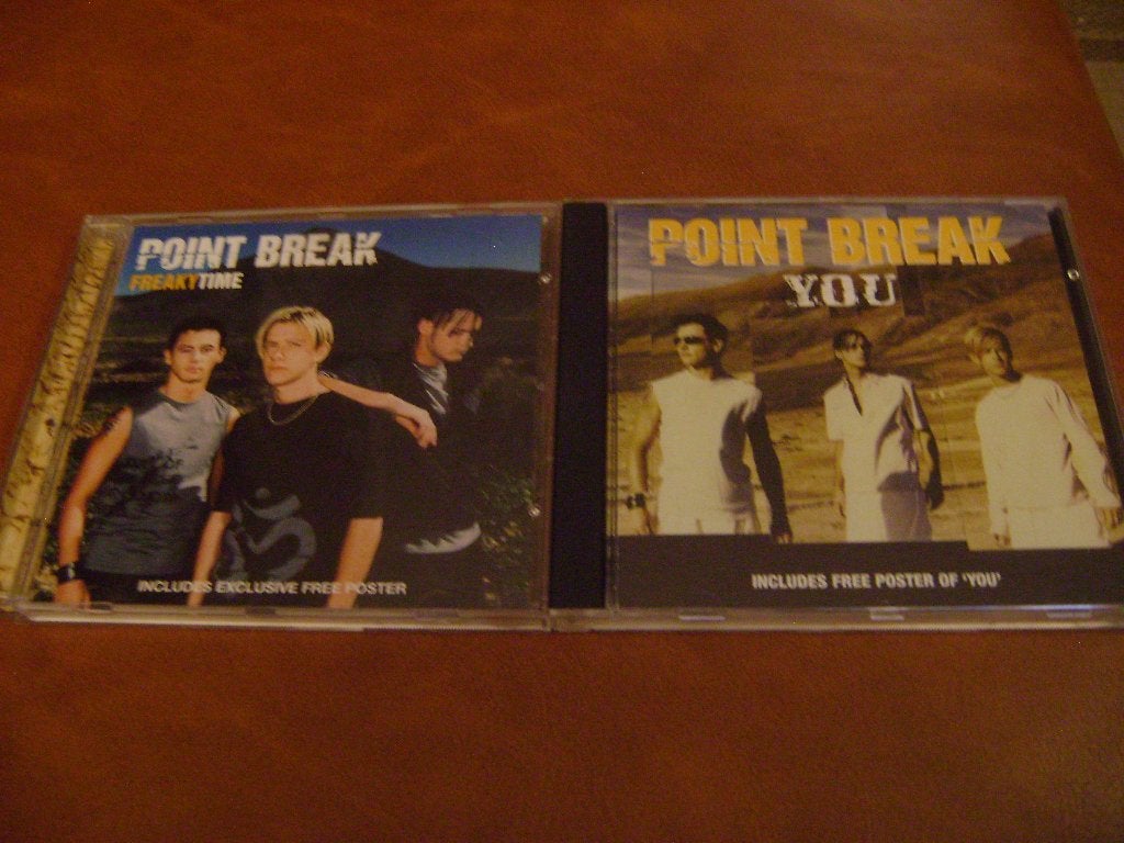 Point Break cd singles (2x), Gebruikt, Ophalen of Verzenden, Pop, Inclusief doosje
