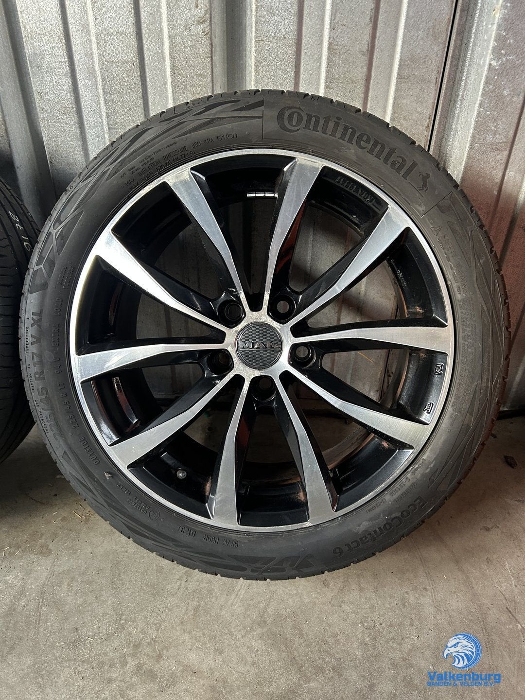 6-7mm! VAG VW Audi Mercedes BMW Seat Cupra 17 inch zwarte ve, Gebruikt, -, -, Banden en Velgen