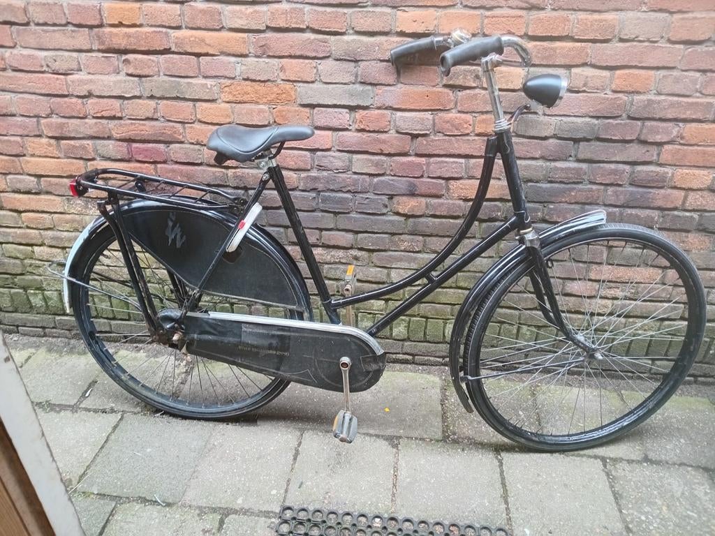 Solide oma fiets met licht slot en garantie, Fietsen en Brommers, Fietsen | Dames | Omafietsen, Ophalen, Terugtraprem, Gebruikt