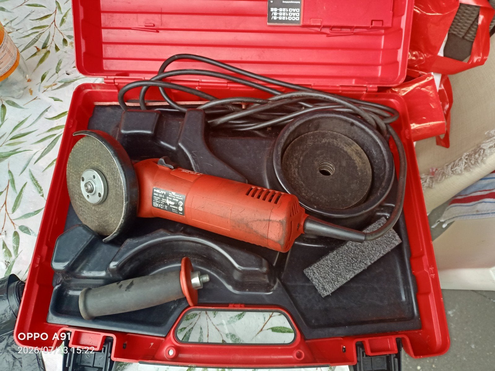Hilti Haakse Slijpmachine met Koffer - Gebruikt, Ophalen of Verzenden