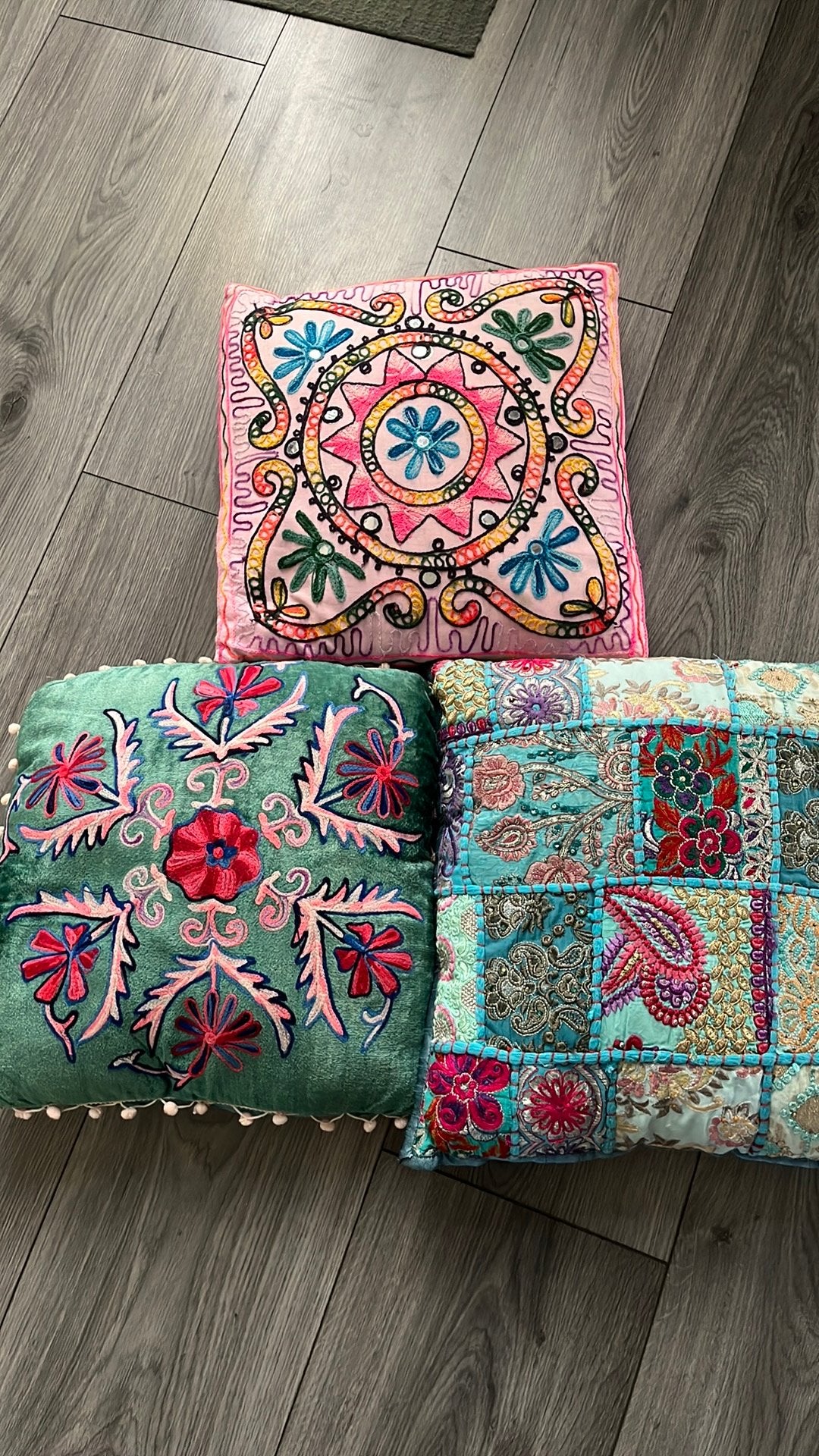 Boho india ibiza vintage kussen, Huis en Inrichting, Ophalen, Gebruikt, Vierkant