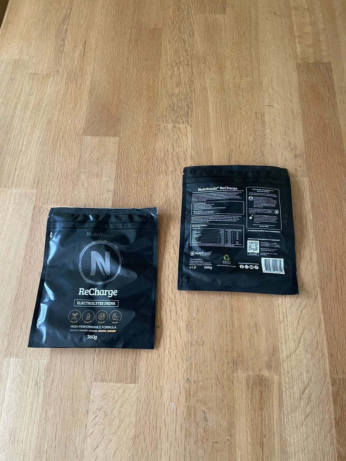 2 x Nutrifoodz Recharge Elektrolytes drink, Ophalen of Verzenden, Nieuw, Poeder of Drank