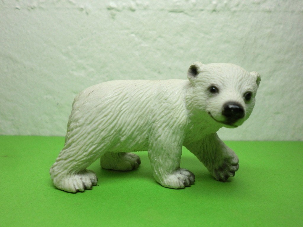 Schleich 14358 ijsbeer jong, dierfiguur, Verzamelen, Verzenden, Zo goed als nieuw, Wild dier, Beeldje of Figuurtje