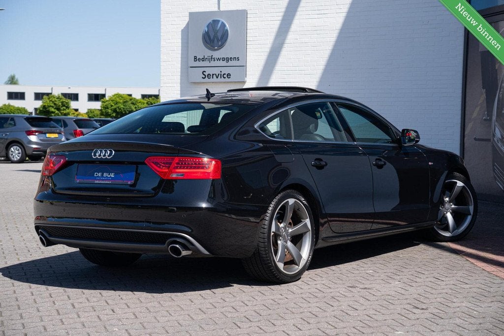 Audi A5 Sportback 1.8 TFSI S-Line Facelift|Org NL NAP|2e Eig, Auto's, Audi, Euro 5, Zwart, 4 cilinders, 4 stoelen