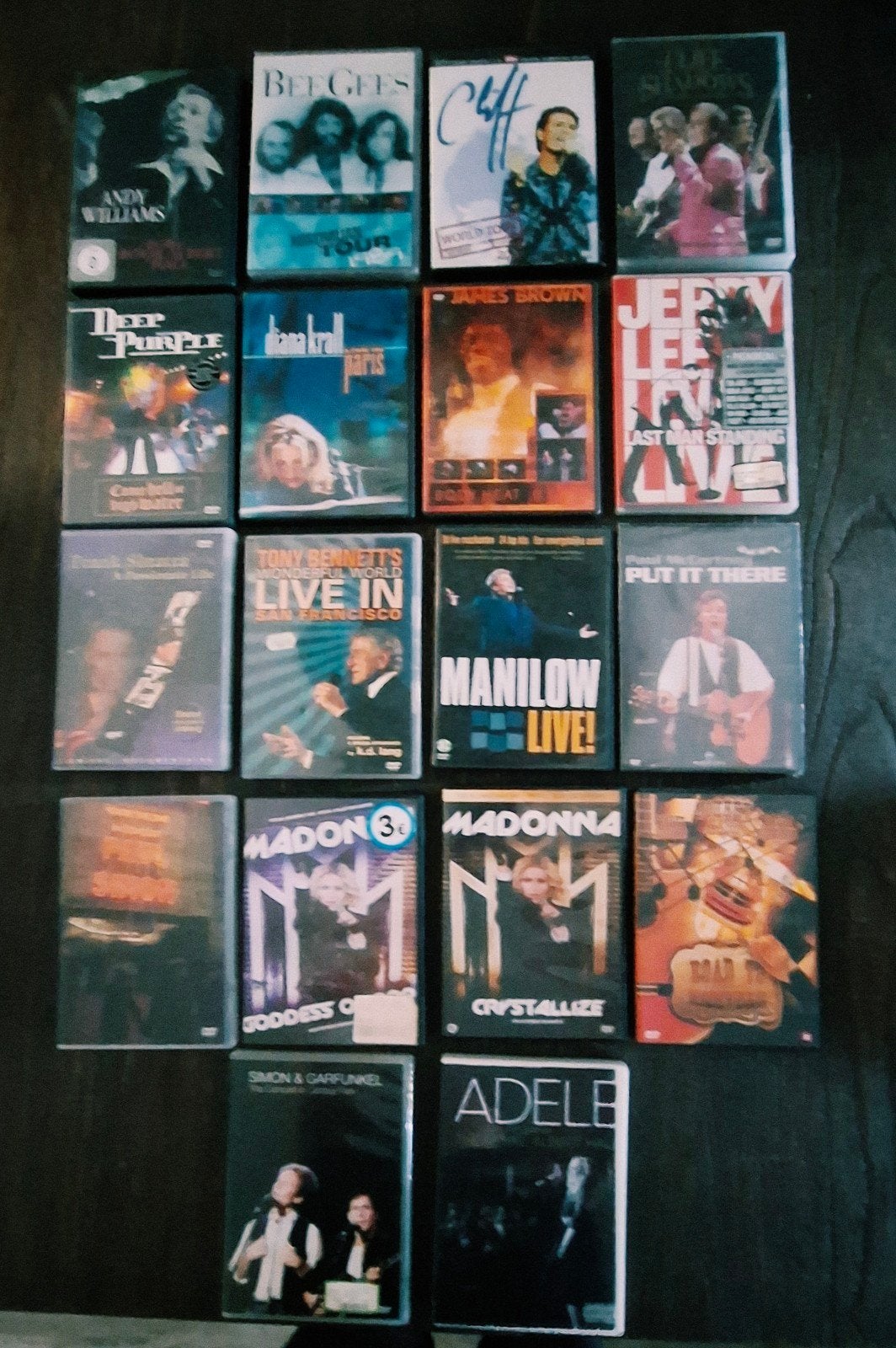 Diverse Muziek DVD Collectie - Concerten en Documentaires, Alle leeftijden, Ophalen of Verzenden, Concert, Gebruikt