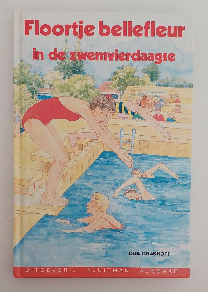 Cok Grashoff - Floortje Bellefleur in de zwemvierdaagse, Ophalen of Verzenden, Zo goed als nieuw, Cok Grashoff, Fictie algemeen