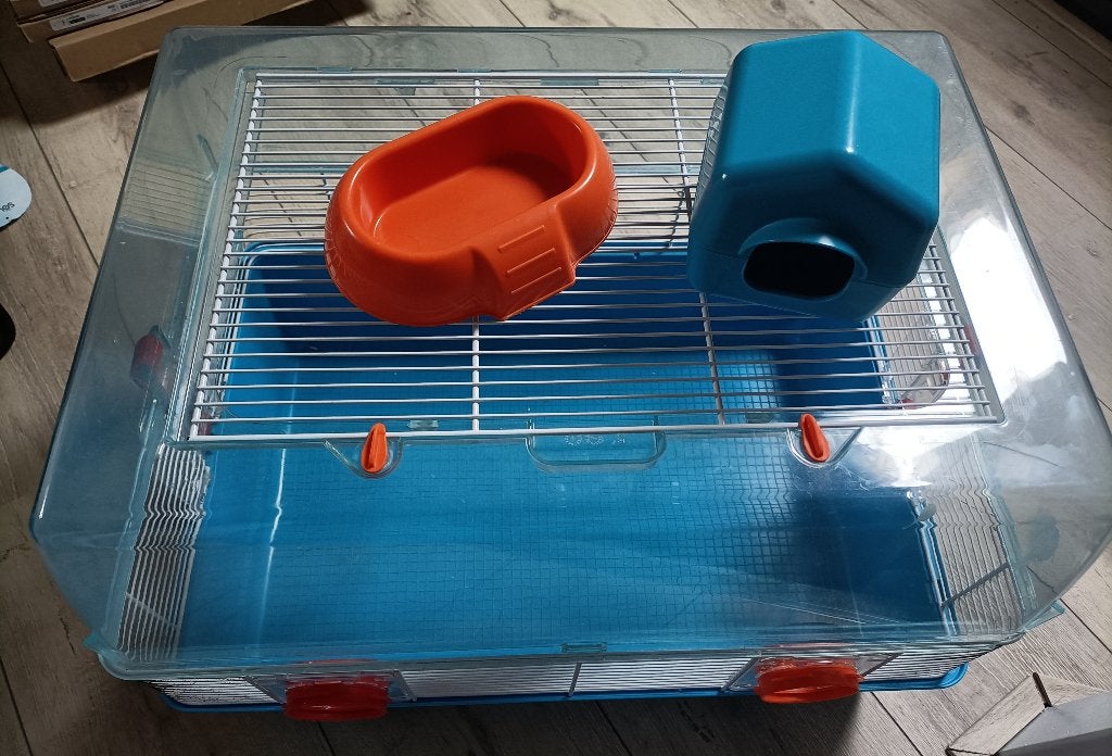 (Dwerg)Hamsterkooi Ferplast Duna Fun, Dieren en Toebehoren, Kooi, Gebruikt, Minder dan 75 cm, Hamster