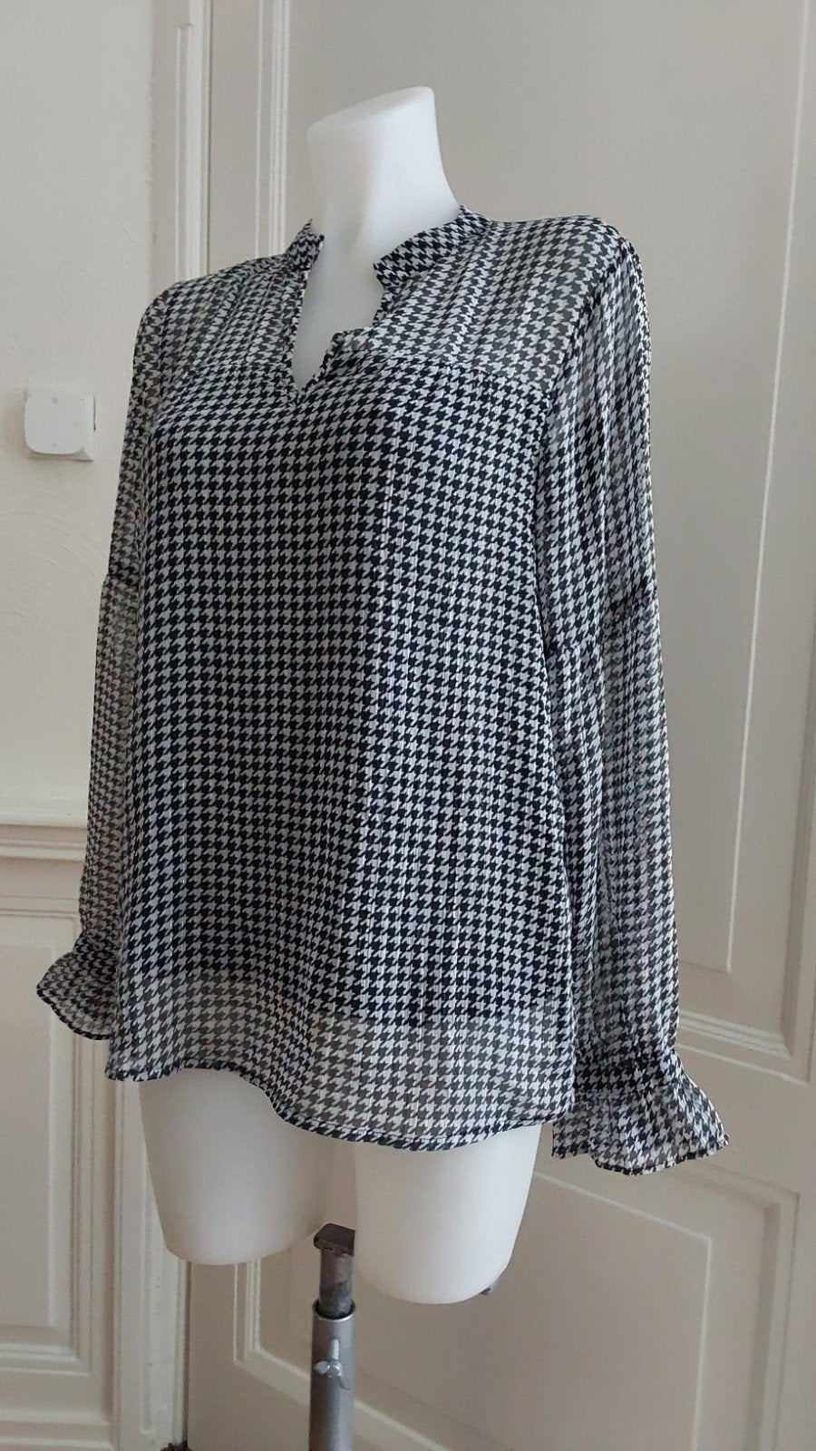 Leuke Tramontana top maat M - Zwart/Wit Pied-de-poule, Kleding | Dames, Maat 38/40 (M), Meerkleurig, Tramontana, Ophalen of Verzenden