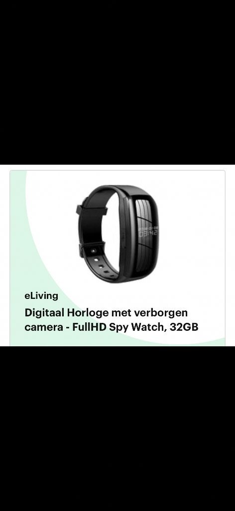 Horloge verborgen camera, Ophalen of Verzenden, Nieuw, Polshorloge, Overige merken