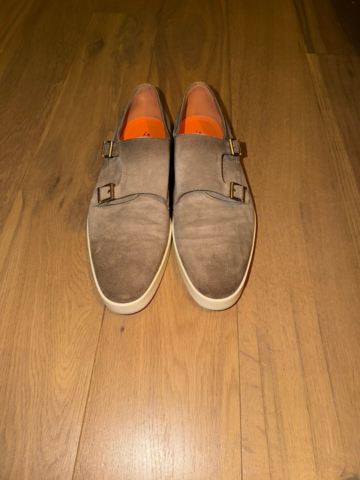 Santonis instalpers met dubbele gesp maat 45,5 / UK10, Ophalen of Verzenden, Zo goed als nieuw, Overige kleuren, Loafers
