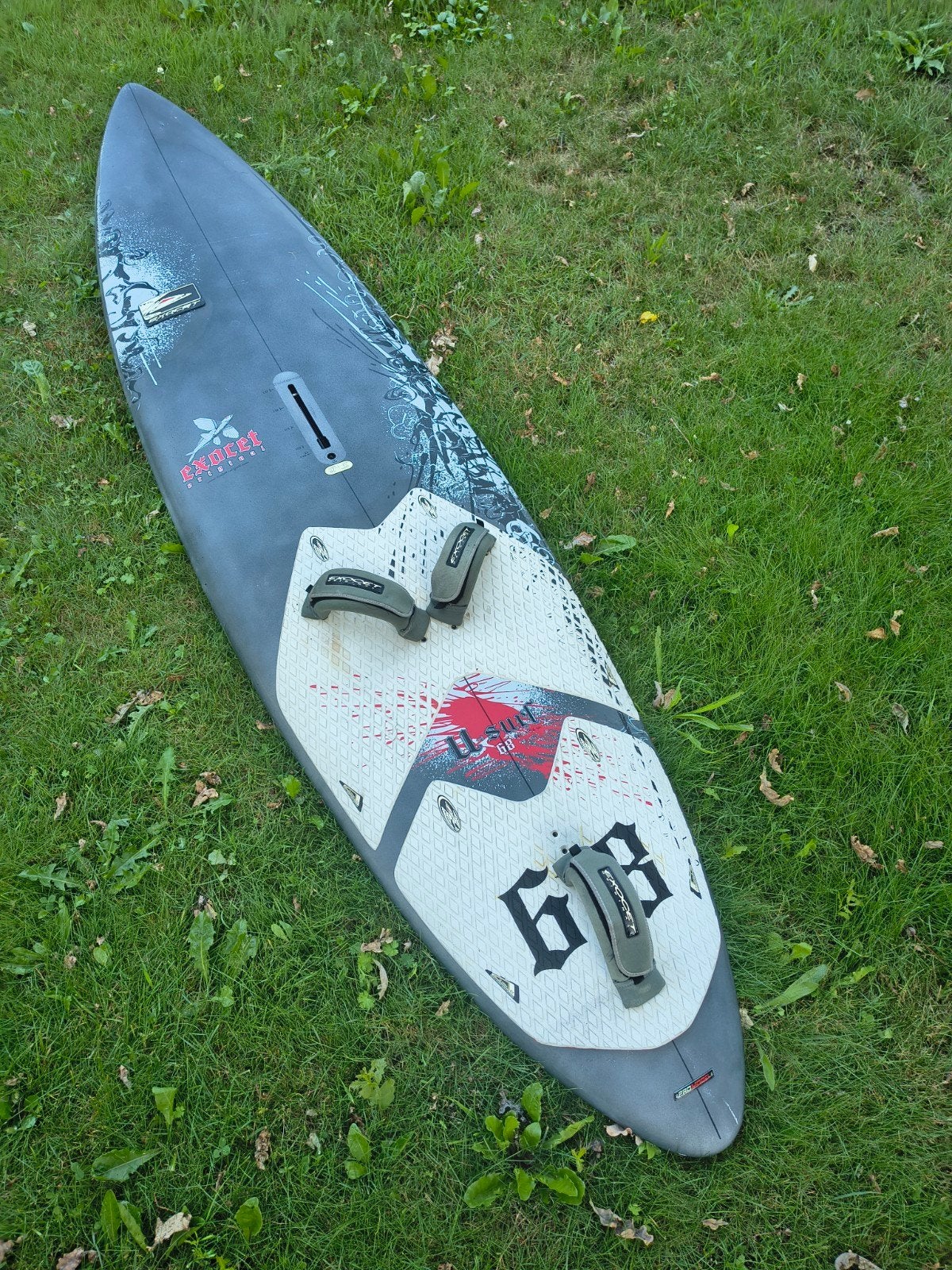 Exocet U-Surf 68 carbon, Met voetbanden, Gebruikt, Plank, Ophalen
