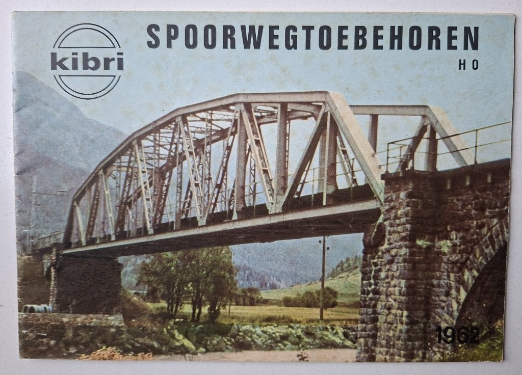 KIBRI - spoorwegtoebehoren HO - folder 1962, Overige merken, Gebruikt, Gelijkstroom of Wisselstroom, Boek, Tijdschrift of Catalogus