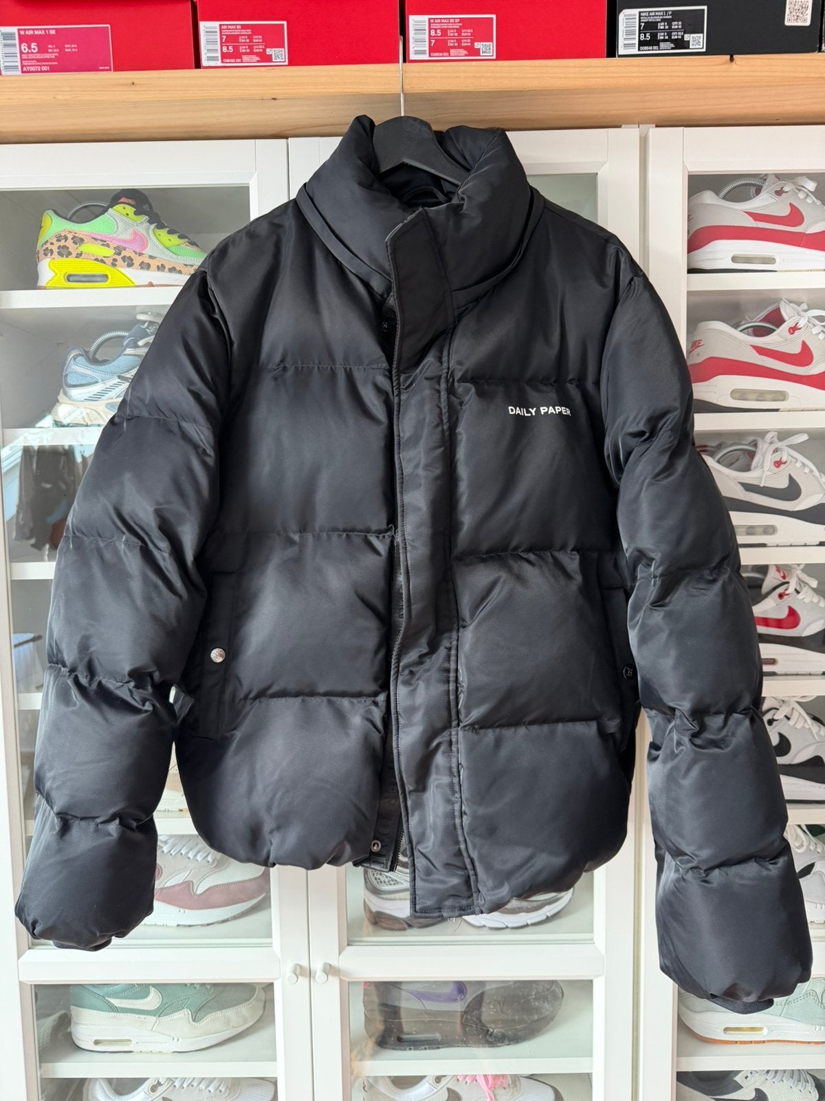 Daily paper jas, Kleding | Heren, Jassen | Winter, Ophalen of Verzenden, Zo goed als nieuw, Zwart