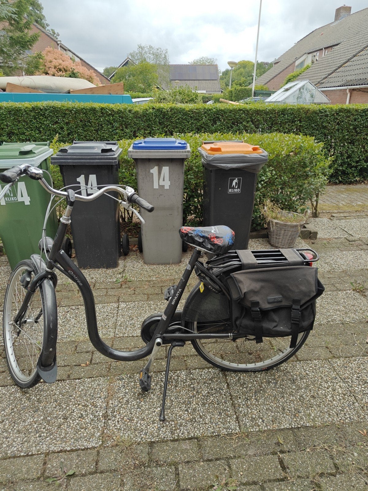 Sparta lage opstap damesfiets met 4 versnellingen, Ophalen, Sparta, Versnellingen, Trommelrem