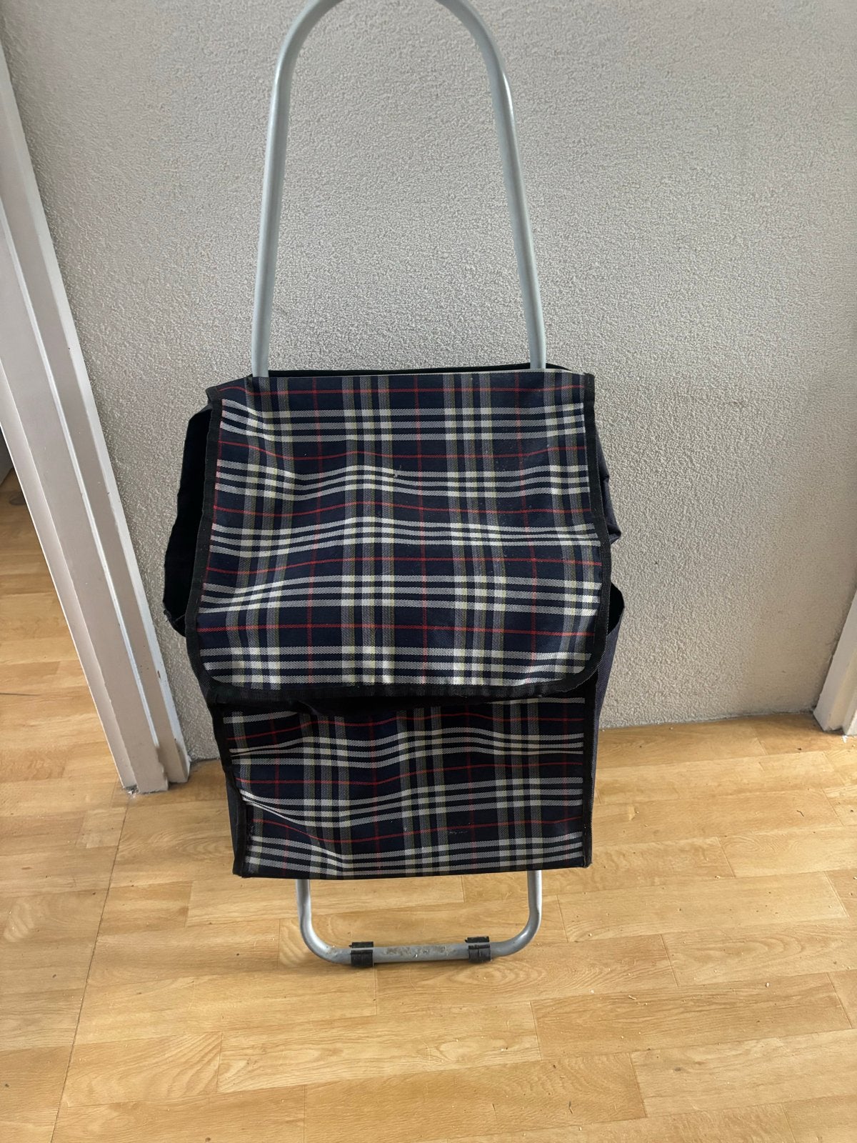 Boodschappentrolley met ruitpatroon, Ophalen of Verzenden, Zo goed als nieuw