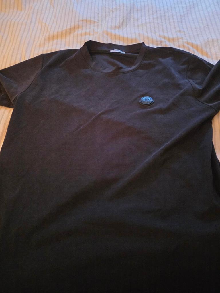 Moncler T-shirt Zwart Heren Maat M, Ophalen, Moncler, Maat 48/50 (M), Zwart