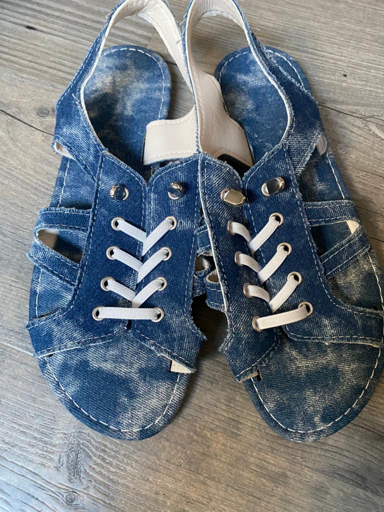 Zomer sandalen maat 40, Ophalen of Verzenden, Zo goed als nieuw, Blauw, Sandalen of Muiltjes