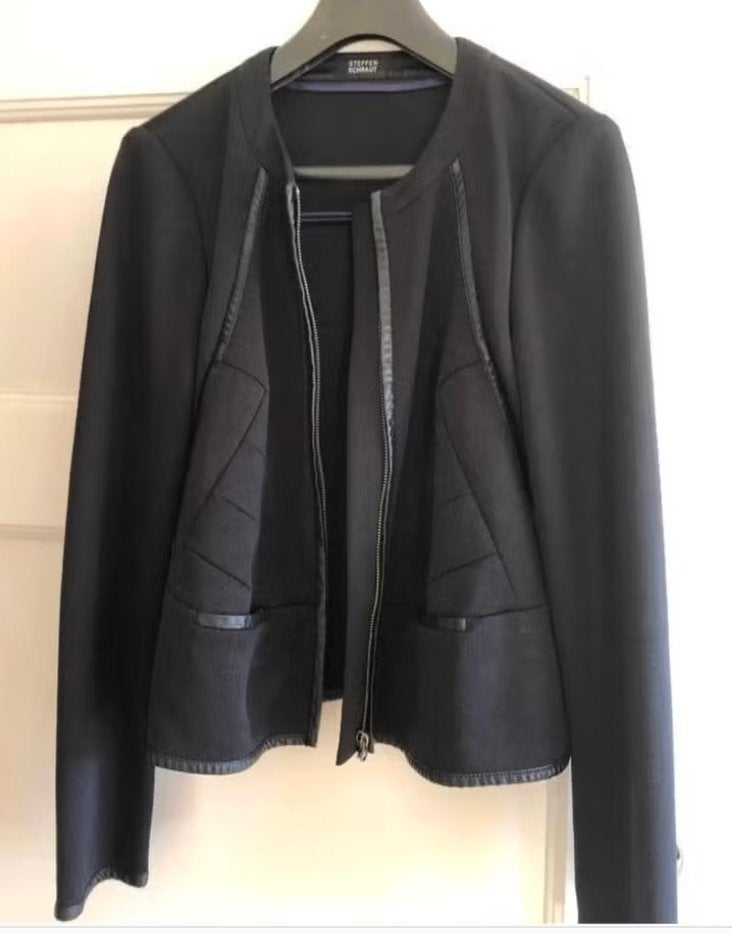 dun zwart jasje Steffen Schraut mt 40, Kleding | Dames, Maat 38/40 (M), Verzenden, Zwart, Steffen Schraut