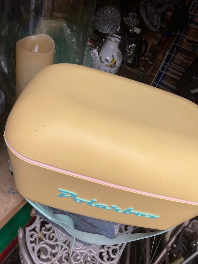 POLARBOX RETRO KOELBOX, Caravans en Kamperen, Koelboxen, Ophalen, Zo goed als nieuw, Koelelement
