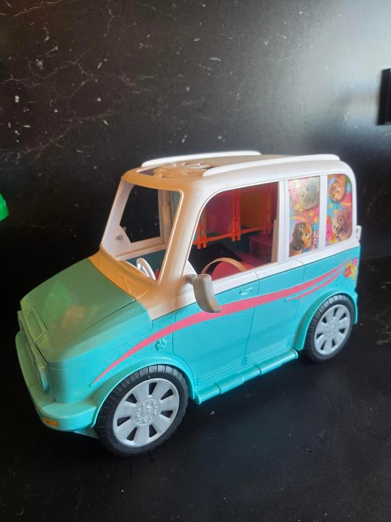 Barbie auto, Barbie puppy Mobile met hondjes, Ophalen of Verzenden