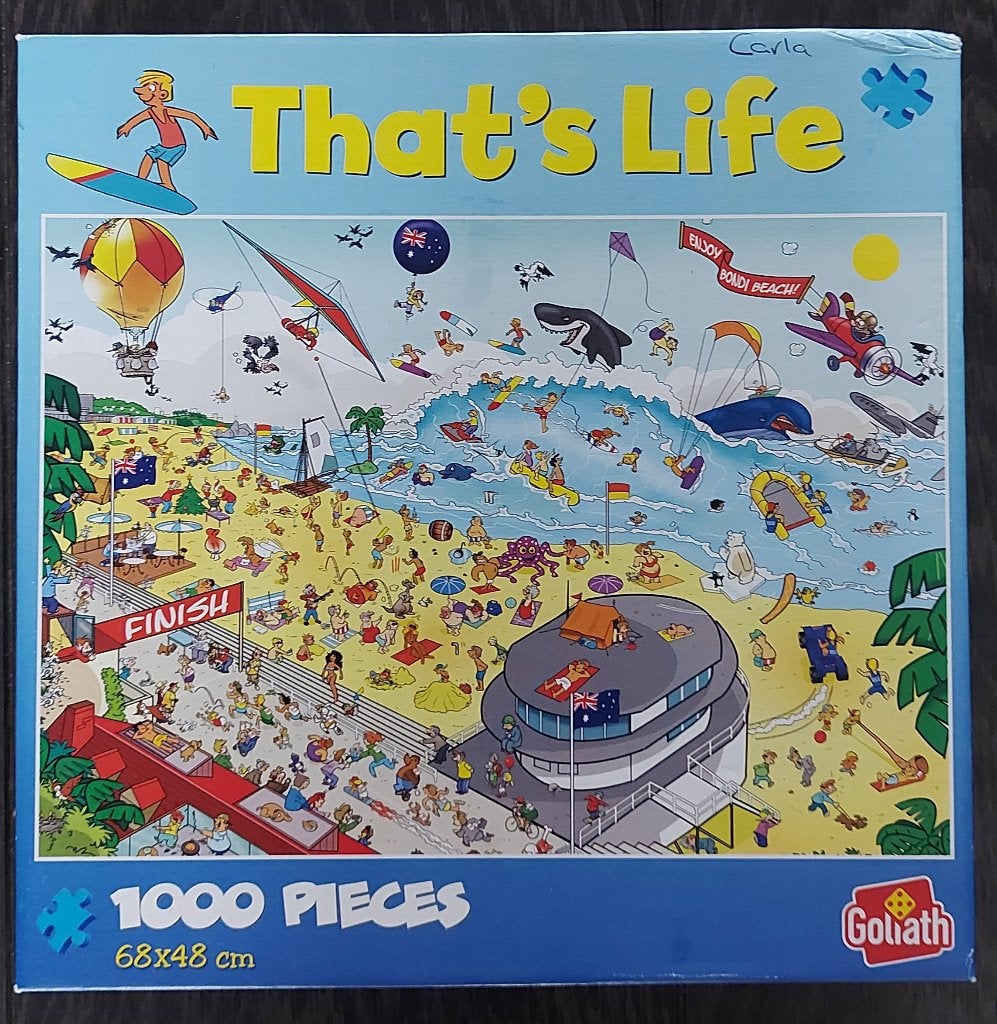 puzzel that's life strand, Hobby en Vrije tijd, Denksport en Puzzels, Ophalen of Verzenden, 500 t/m 1500 stukjes, Zo goed als nieuw