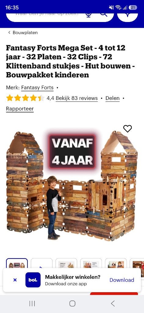 Fantasy forts, Ophalen, Gebruikt, Overige materialen