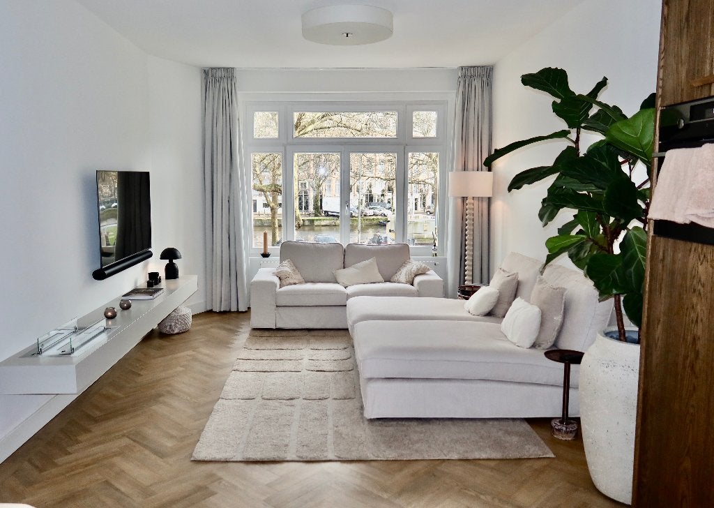 IKEA KIVIK bank–2x chaise longue + 2-zits–Tresund lichtbeige, Ophalen, 250 tot 300 cm, Gebruikt, Hoekbank