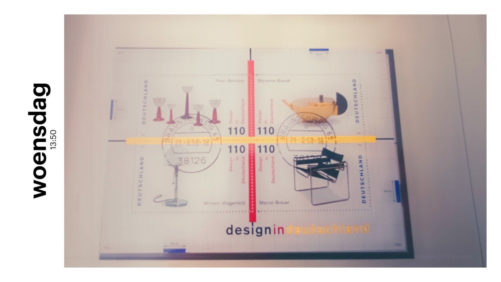 Duitsland,  1998, Design in Deutschland, Ophalen of Verzenden, 1990 tot heden, Gestempeld