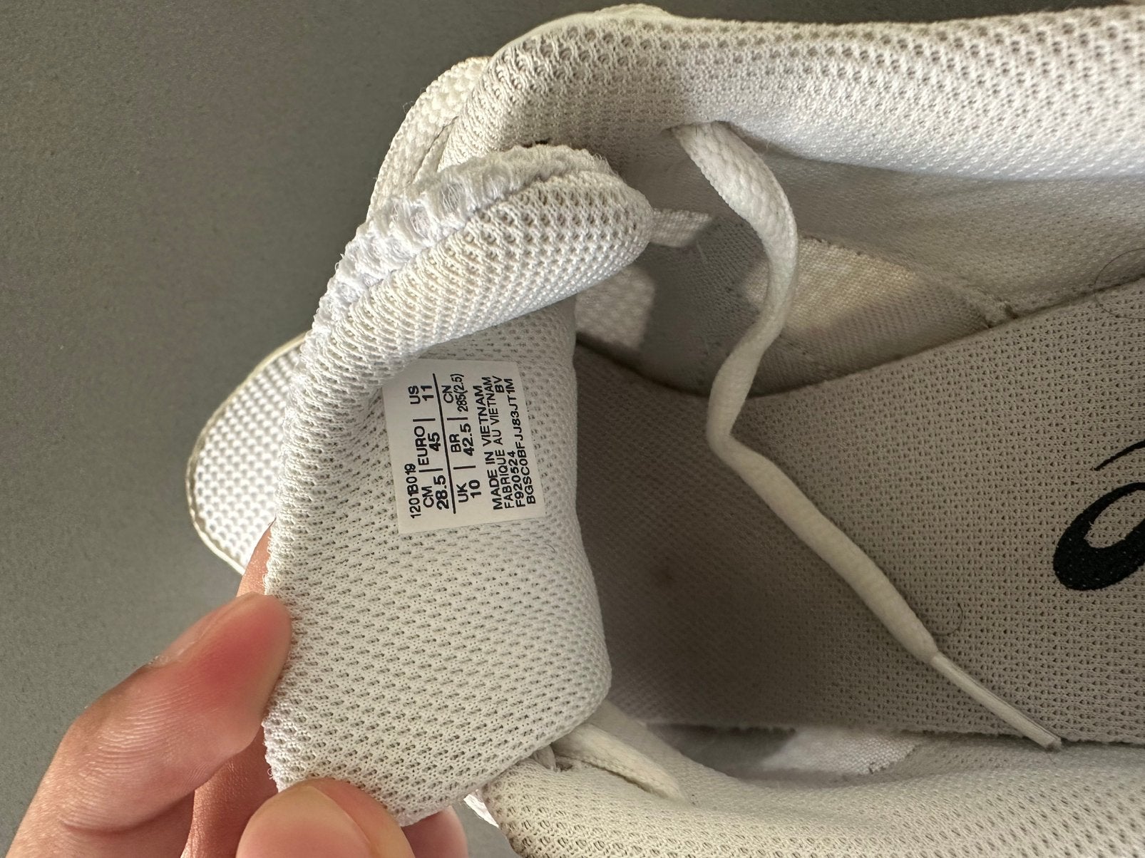 Asics maat 45, Ophalen of Verzenden, Gedragen