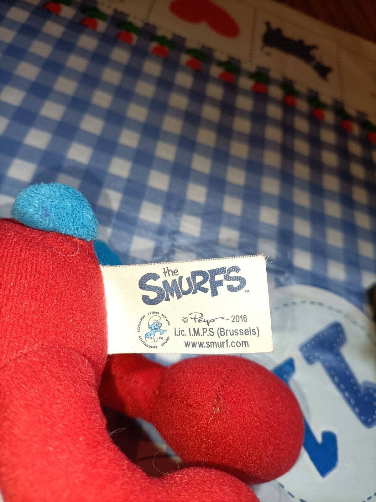 Grote smurf knuffel Smurfen Smurfs 29 cm groot, Verzamelen, Ophalen of Verzenden, Zo goed als nieuw