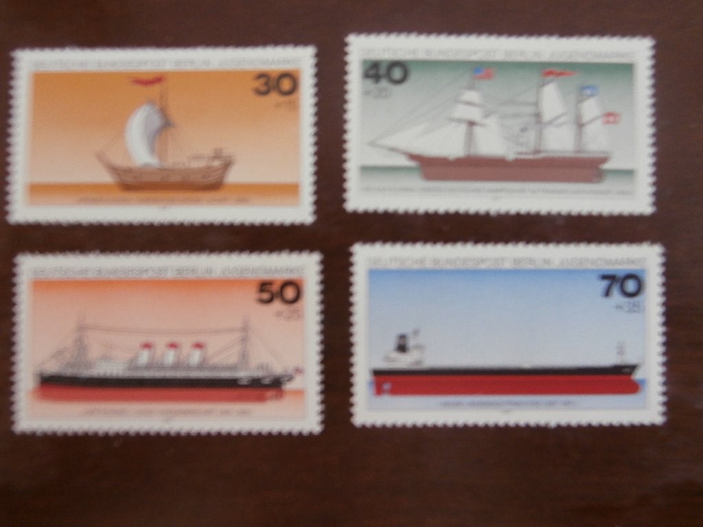 DUITSLAND 1977; serie SCHEPEN, Ophalen of Verzenden, Postfris, Overige thema's