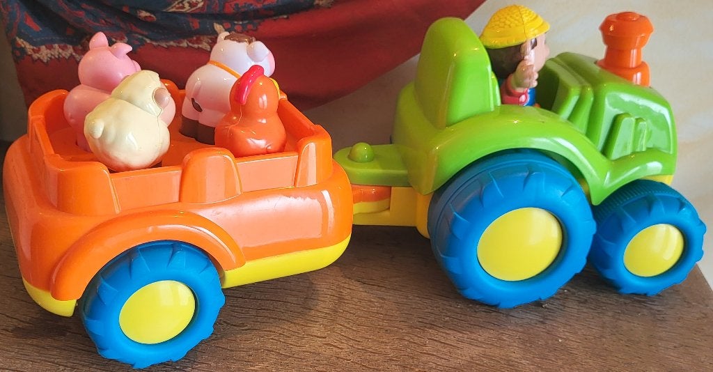 Muziektractor met boerderijdieren - Zo goed als nieuw, Ophalen of Verzenden, Zo goed als nieuw, Ontdekken, Met geluid