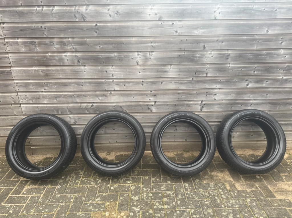 Set Hankook All season banden 215/55/18 DOT 2123 & goed mm ✅, Auto-onderdelen, Banden en Velgen, Ophalen, 18 inch, All Season