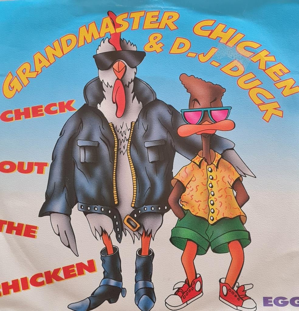 GRANDMASTER CHICKEN & D.J.DUCK -CHECK OUT  THE CHICKEN, Cd's en Dvd's, Vinyl Singles, Ophalen of Verzenden, Gebruikt