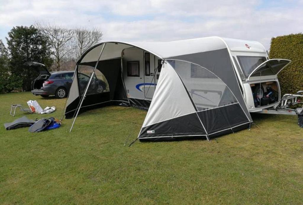 Unico Verona maat 12 + voorscherm deluxe, Caravans en Kamperen, Caravan accessoires, Ophalen, Gebruikt