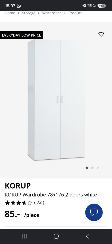 Jysk Korup 78x176, Ophalen, Nieuw