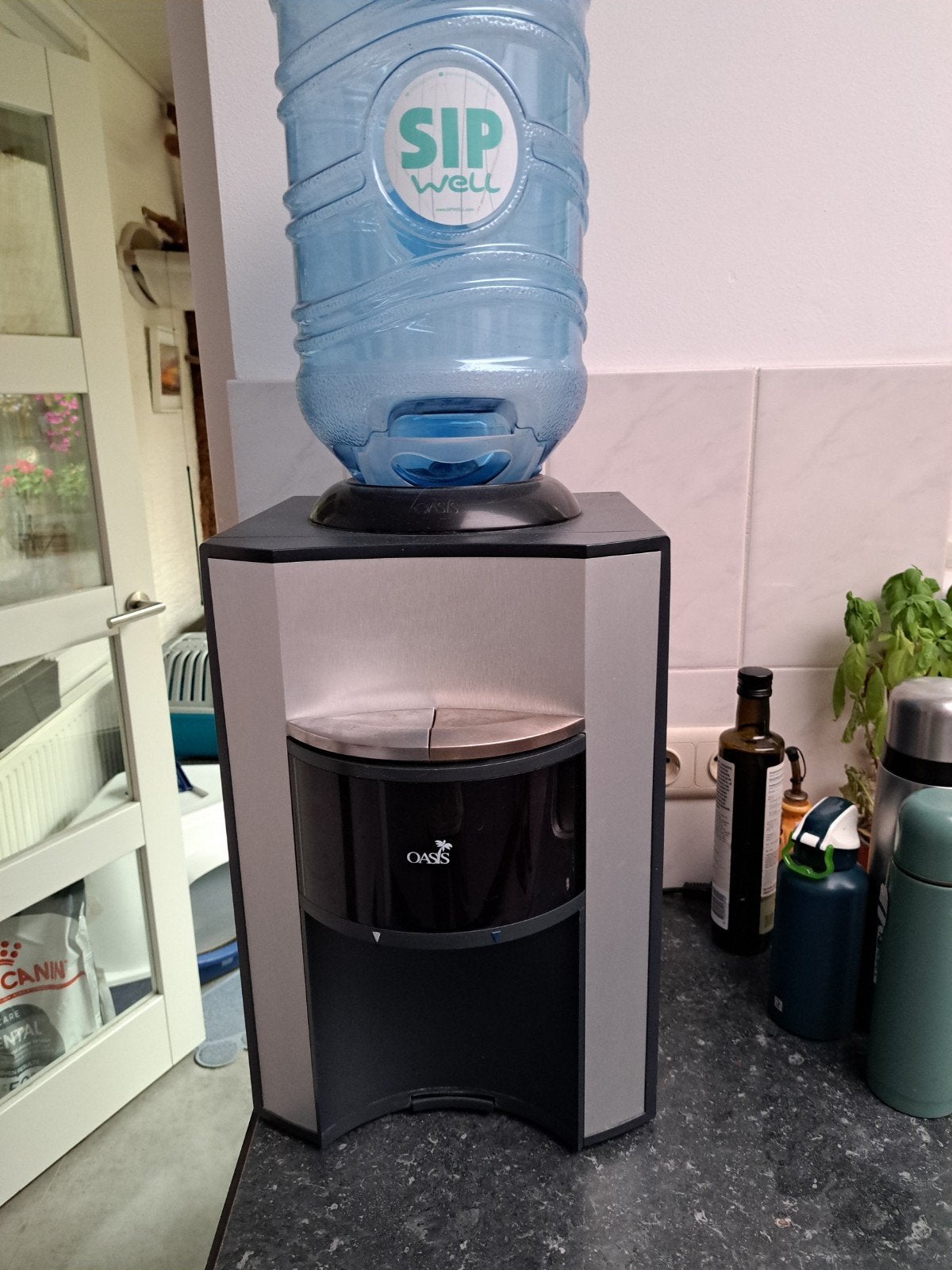 oasis waterkoeler tafelmodel RVS, Ophalen, Gebruikt, Overige soorten, Elektrisch