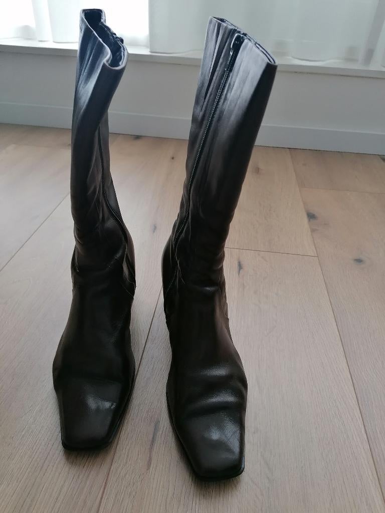 Mooie bruine halfhoge laarzen met hak mt 40, Tamaris, Bruin, Lage of Enkellaarzen, Ophalen of Verzenden